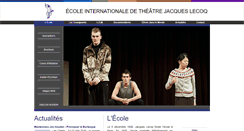 Desktop Screenshot of ecole-jacqueslecoq.com