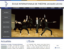 Tablet Screenshot of ecole-jacqueslecoq.com